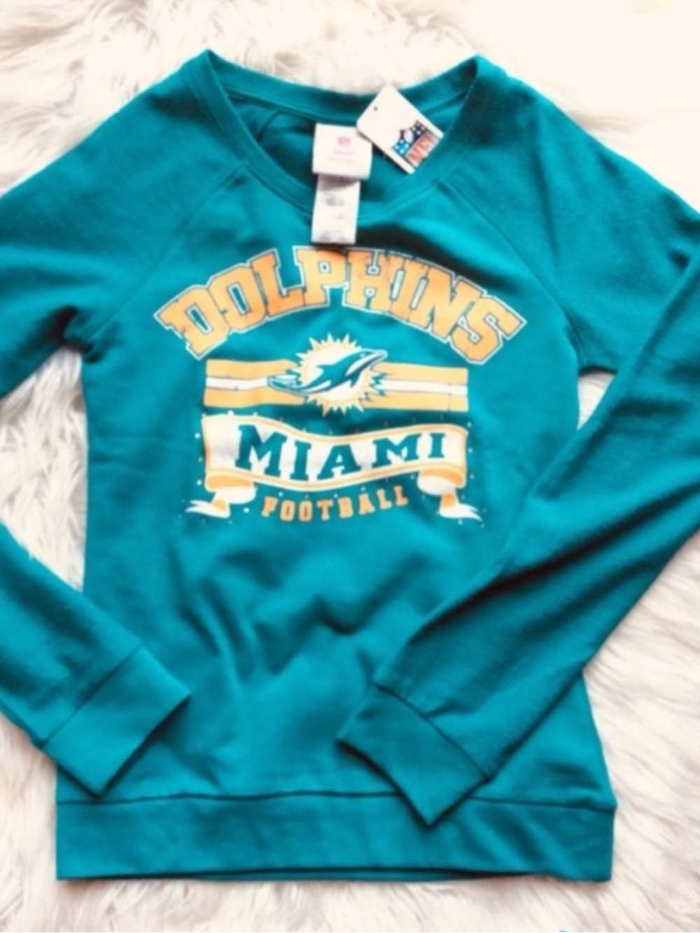 NWT NFL Miami Dolphins Bling Sweatshirt